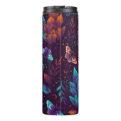 Seamless pattern with space butterfly, crystals, h thermosbecher (Rückseite)