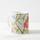 Seamless pattern with stylized ornamental flowers kaffeetasse (Vorderseite Links)