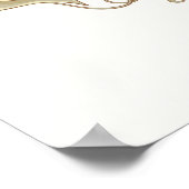 Seamless pattern with stylized ornamental flowers  poster (Ecke)