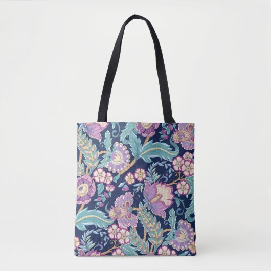 Seamless pattern with stylized ornamental flowers tasche (Vorderseite)