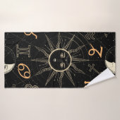 Seamless pattern with the Horoscope circle with Zo Badehandtuch (Badehandtuch)