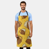Seamless Pattern with Wooden Foam Beer Mugsbeer, p Schürze (Getragen)