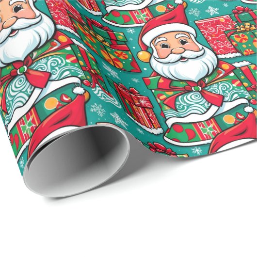 Seamless Patterns Weihnachtsfest Geschenkpapier (Rolleneckpunkt)