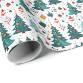 Seamless Patterns Weihnachtsfest Geschenkpapier (Rolleneckpunkt)