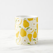Seamless pear pattern. Different pears whole fruit Kaffeetasse (Mittel)