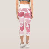Seamless Pink Hearts Pattern Leggings – Romantic (Rückseite)