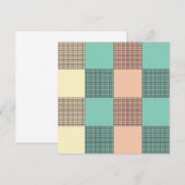 Seamless plaid pattern   dankeskarte (Vorne/Hinten)