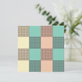 Seamless plaid pattern   dankeskarte (Stehend Vorderseite)