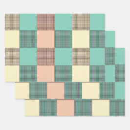 Seamless plaid pattern   geschenkpapier set