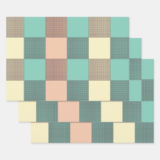 Seamless plaid pattern   geschenkpapier set (Set)