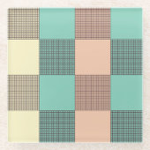 Seamless plaid pattern   glasuntersetzer (Vorderseite)