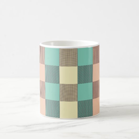 Seamless plaid pattern   kaffeetasse (Mittel)
