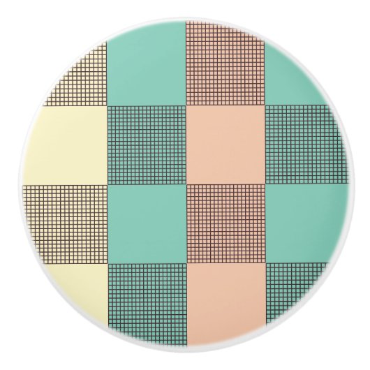 Seamless plaid pattern   keramikknauf (Vorderseite)