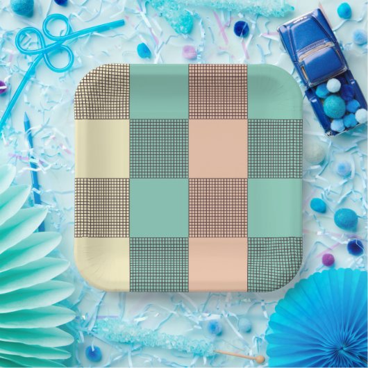 Seamless plaid pattern   pappteller (Party)