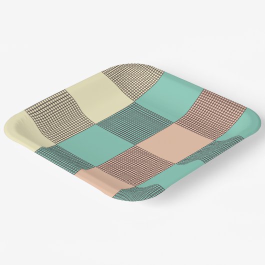 Seamless plaid pattern   pappteller (Gewinkelt)