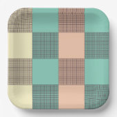Seamless plaid pattern   pappteller (Vorderseite)
