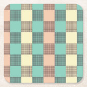 Seamless plaid pattern   rechteckiger pappuntersetzer (Vorderseite)