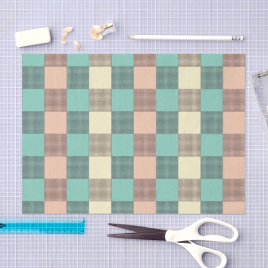 Seamless plaid pattern   seidenpapier (Handwerk)