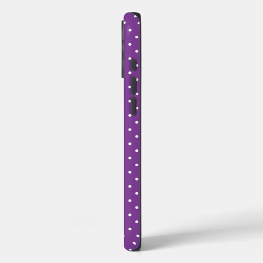 Seamless purple background polka dot pattern  Case-Mate iPhone hülle (Rückseite / Links)