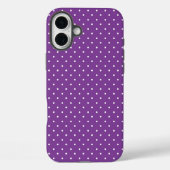 Seamless purple background polka dot pattern  Case-Mate iPhone hülle (Rückseite)