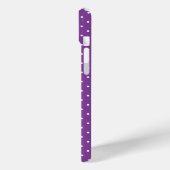 Seamless purple background polka dot pattern  Case-Mate iPhone hülle (Rückseite / Links)