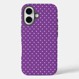 Seamless purple background polka dot pattern  iPhone 16 hülle