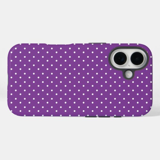 Seamless purple background polka dot pattern  Case-Mate iPhone hülle (Rückseite (Horizontal))