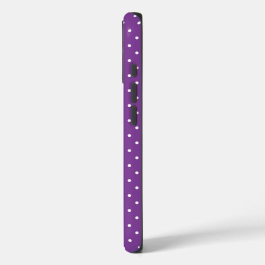 Seamless purple background polka dot pattern  Case-Mate iPhone hülle (Rückseite / Links)