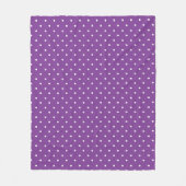 Seamless purple background polka dot pattern  fleecedecke (Vorderseite)