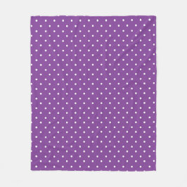 Seamless purple background polka dot pattern  fleecedecke