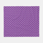 Seamless purple background polka dot pattern  fleecedecke (Vorderseite (Horizontal))