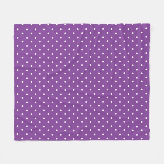 Seamless purple background polka dot pattern  fleecedecke (Vorderseite (Horizontal))