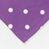 Seamless purple background polka dot pattern  fleecedecke (Ecke)