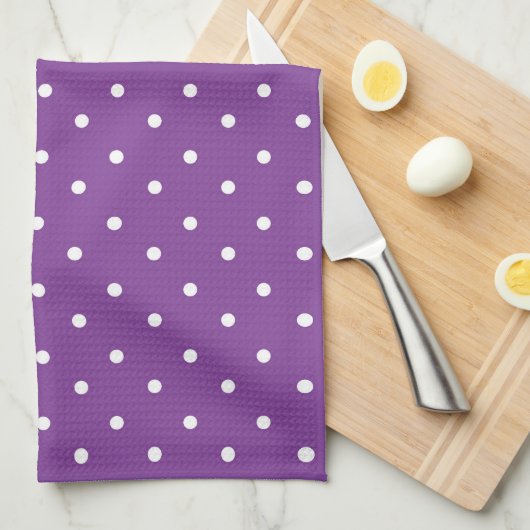 Seamless purple background polka dot pattern  geschirrtuch (Viertel Falte)