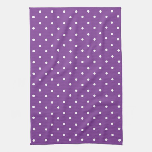 Seamless purple background polka dot pattern  geschirrtuch (Vertikal)