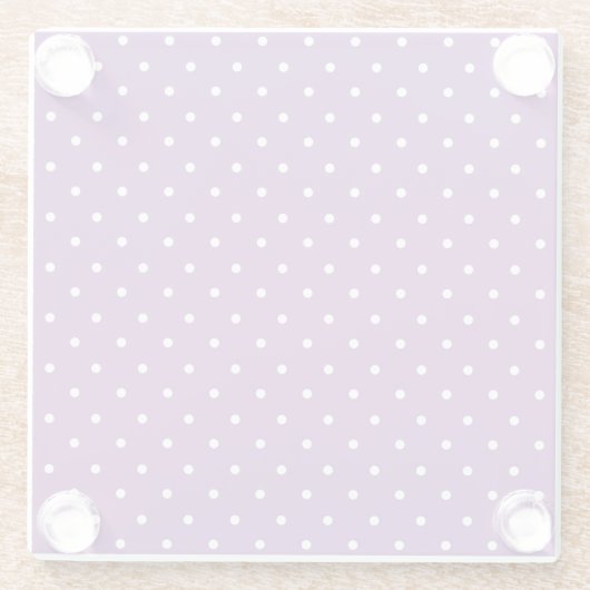 Seamless purple background polka dot pattern  glasuntersetzer (Rückseite)