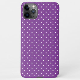 Seamless purple background polka dot pattern  iPhone 11Pro max hülle