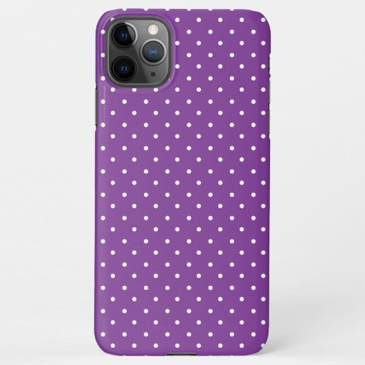 Seamless purple background polka dot pattern  iPhone hülle (Rückseite)