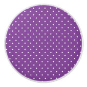 Seamless purple background polka dot pattern  keramikknauf (Vorderseite)