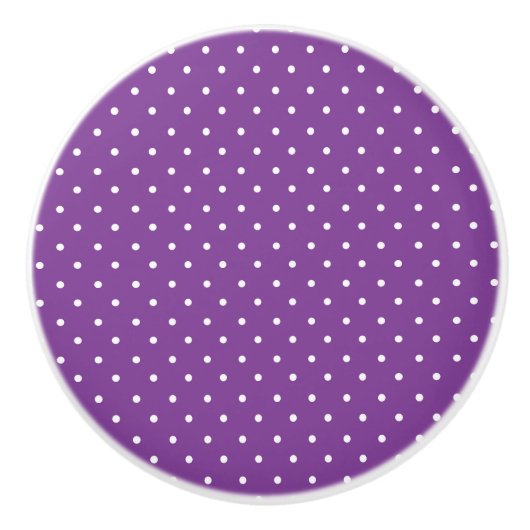 Seamless purple background polka dot pattern  keramikknauf (Vorderseite)