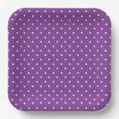 Seamless purple background polka dot pattern  pappteller (Vorderseite)