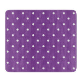 Seamless purple background polka dot pattern  schneidebrett (Vorderseite)
