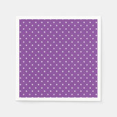 Seamless purple background polka dot pattern  serviette (Vorderseite)