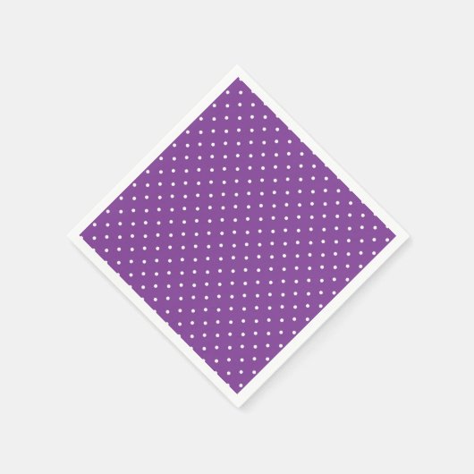 Seamless purple background polka dot pattern  serviette (Ecke)