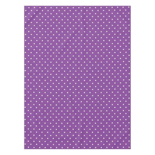 Seamless purple background polka dot pattern  tischdecke (Vorderseite)