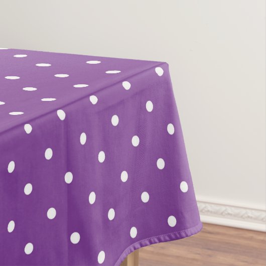 Seamless purple background polka dot pattern  tischdecke (Beispiel)