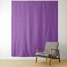 Seamless purple background polka dot pattern  wandteppich