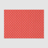 Seamless red background polka dot pattern seidenpapier (Vorderseite)