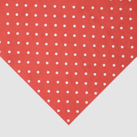 Seamless red background polka dot pattern seidenpapier (Ausschnitt)