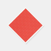 Seamless red background polka dot pattern serviette (Ecke)